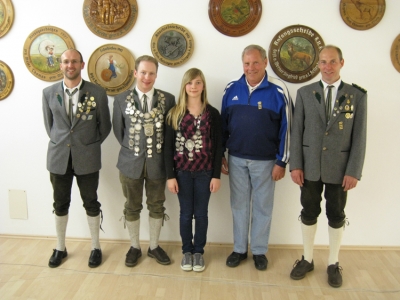 vl. Markus Irl, Thomas Meier, Birgit Werner, Josef Striegl sen., Josef Striegl jun.